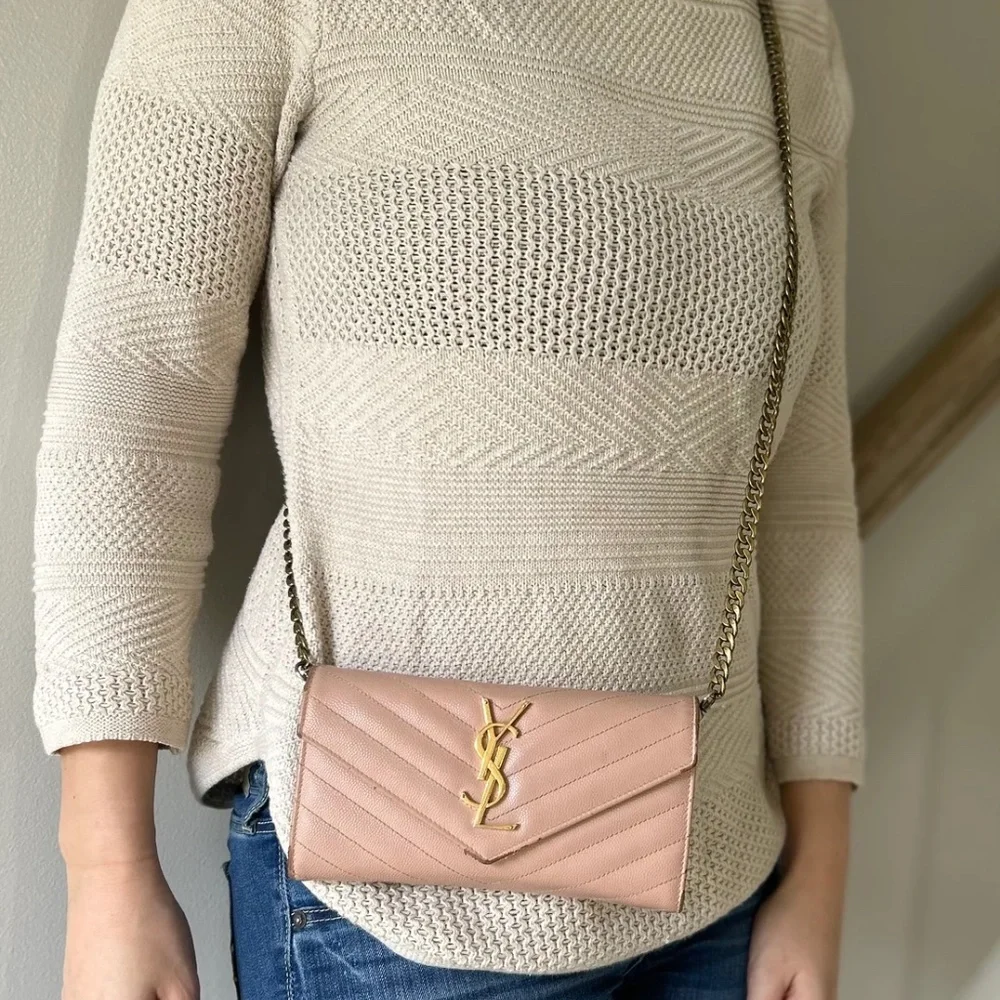 100% GUARANTEED AUTHENTIC YSL Wallet on Chain - Picture 2 of 10